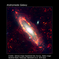Andromeda con contorni radio a 1.4 GHz