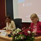 La Rettrice e la Direttrice generale alla cerimonia