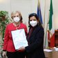 La rettrice Antonella Polimeni con Livia Turco