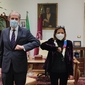 Foto della Rettrice con l'Ambasciatore francese in Italia