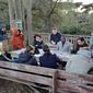 I partecipanti al workshop al Lago Bullicante Ex-Snia