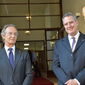 Il prorettore vicario Giuseppe Ciccarone con Francesco Latino Chiocci, docente del Dipartimento di Scienze della Terra