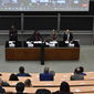 la cerimonia di inaugurazione dell'aula