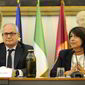 Il sindaco Gualtieri e la vicepresidente della Regione Lazio Roberta Angelilli - foto dall'archivio di Roma Capitale