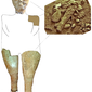 Ricostruzione della statua d’intonaco gessoso rinvenuta nella Trench II da J. Garstang e datata al Neolitico Preceramico B (7500-6000 a.C.)