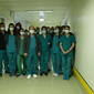 Foto dell'equipe medica in reparto