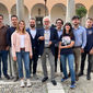 Il professor Iess con il suo gruppo di lavoro