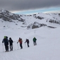 il team sul Gran Sasso con gli sci