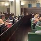 Aula degli Organi collegiali con i bibliotecari