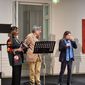 Momento del Premio -  Roberta Petronio, Giorgio Parisi e Antonella Polimeni