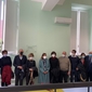 Rettrice e preside con i parenti degli studenti