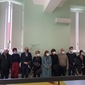 Rettrice e preside con i parenti degli studenti