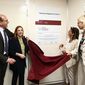 Carlo Catalano, Valeria Panebianco, Antonella Polimeni, Sabrina Sarto svelano la targa della nuova Risonanza Magnetica